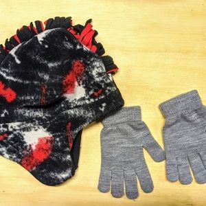 Boys Mohawk Winter Hat with gloves